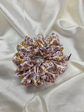 Pink Magic Midi Satin Hair Scrunchie