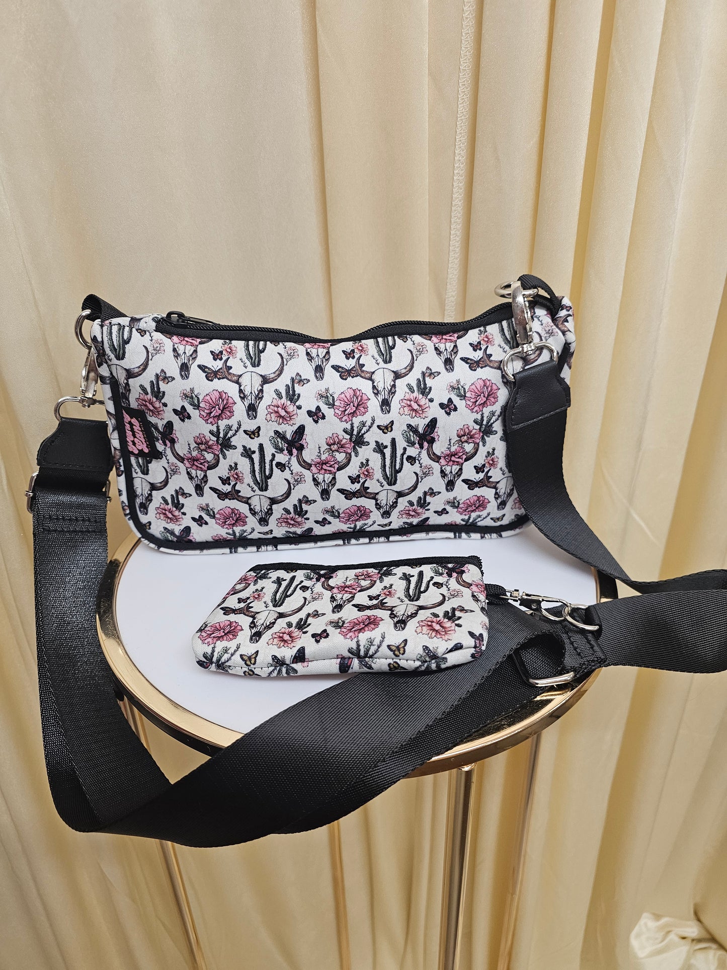 PLS Cross Body Bag, Extendable Strap, New in PLS neoprene handbag