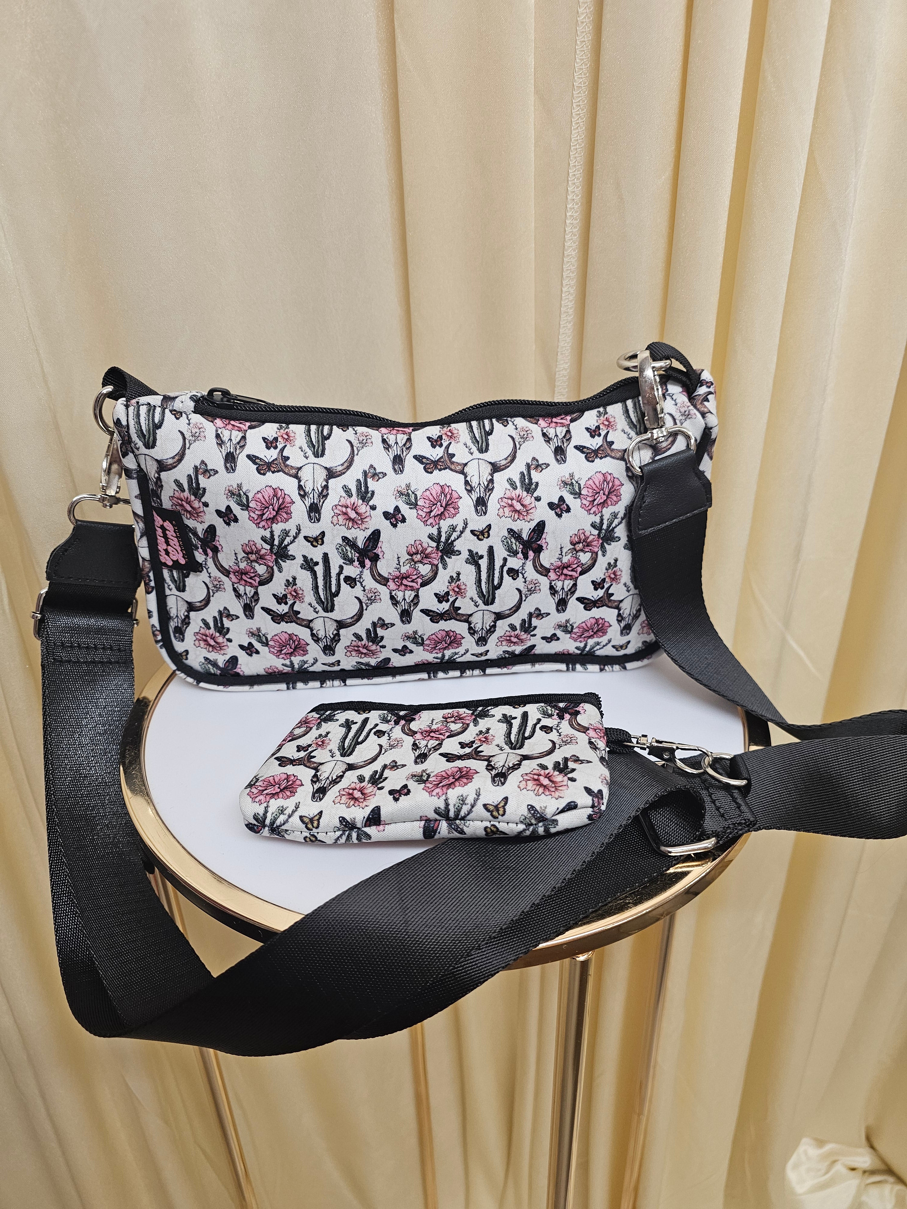 PLS Cross Body Bag, Extendable Strap, New in PLS neoprene handbag