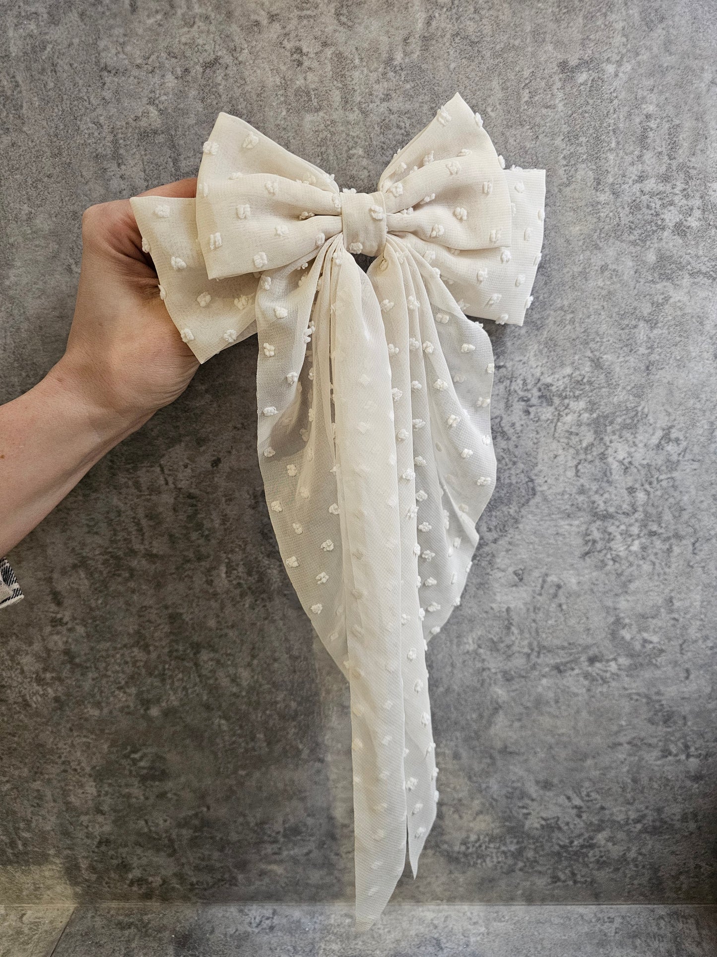 Chiffon hair bow